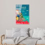 Wallity Cuadro Decorativo de Vidrio Templado Multicolor 30 x 45 cm